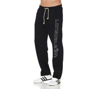 Jogginghose LONSDALE "STONESFIELD", Herren, Gr. XL (56/58), N-Gr, schwarz, Obermaterial: 60% Baumwolle, 40% Polyester, unifarben, Hosen Jogginghose, 100% Baumwolle, elastischer Komfortbund, Topseller