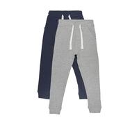 Jogginghose MINYMO "Jogginghose MIBasic", Mädchen, Gr. 110, N-Gr, blau (schwarz navy), Web, Obermaterial: 100% Baumwolle CO., unifarben, regular fit, Hosen Jogginghose (75516336-110) schwarz navy