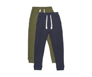 Jogginghose MINYMO "Jogginghose MIBasic", Mädchen, Gr. 110, N-Gr, grün (schwarz olive), Web, Obermaterial: 100% Baumwolle CO., unifarben, regular fit, Hosen Jogginghose (51395068-110) schwarz olive