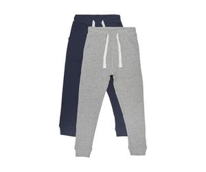 Jogginghose MINYMO "Jogginghose MIBasic", Mädchen, Gr. 128, N-Gr, blau (schwarz navy), Web, Obermaterial: 100% Baumwolle CO., unifarben, regular fit, Hosen Jogginghose (75516336-128) schwarz navy