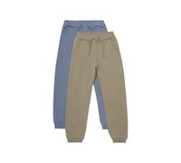 Jogginghose MINYMO "Jogginghose MIPants Sweat 2-Pack", Mädchen, Gr. 116, N-Gr, braun (timber wolf), Obermaterial: 95% Baumwolle CO. 5% Elasthan EL., Hosen Jogginghose (73489535-116) timber wolf