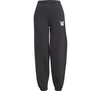 Jogginghose MISS TEE "Miss Tee Karma Butterfly Ladies Fluffy Sweatpants", Damen, Gr. L, US-Größen, schwarz, 70% Baumwolle, 30% Polyester, loose fit, Hosen Jogginghose (54648652-L) schwarz