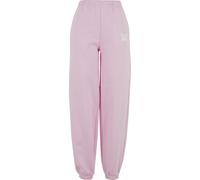 Jogginghose MISS TEE "Miss Tee Karma Butterfly Ladies Fluffy Sweatpants", Damen, Gr. L, US-Größen, softpink, 70% Baumwolle, 30% Polyester, loose fit, Hosen Jogginghose (63795000-L) softpink