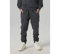 Jogginghose NAME IT "NKMVIMO für Jungen mit Bündchen und Stretchkomfort", Mädchen, Gr. 122, N-Gr, grau (dunkelgrau melange), Sweatware, Obermaterial: 60% Baumwolle, 40% Polyester, meliert, unifarben, 