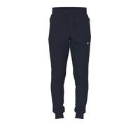 Jogginghose NAME IT "NKMVIMO für Jungen mit Bündchen und Stretchkomfort", Mädchen, Gr. 134, N-Gr, blau (schwarz sapphire), Sweatware, Obermaterial: 60% Baumwolle, 40% Polyester, unifarben, regular fit