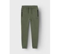 Jogginghose NAME IT "NKMVIMO für Jungen mit Bündchen und Stretchkomfort", Mädchen, Gr. 164, N-Gr, grün (rifle grün), Sweatware, Obermaterial: 60% Baumwolle, 40% Polyester, unifarben, regular fit knöch