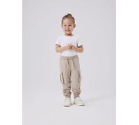 Jogginghose NAME IT "NMNOLI für Unisex mit elastischem Bund und schlichtem Look", Mädchen, Gr. 92, N-Gr, beige (pure cashmere), Sweatware, Obermaterial: 60% Baumwolle, 40% Polyester, unifarben, normal