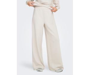 Jogginghose ONLY PLAY "ONPLOUNGE LIFE HW WIDE SWT PNT NOOS", Damen, Gr. S (36), N-Gr, grau (pumice stone), Jersey, Obermaterial: 80% Polyester, 15% Viskose, 5% Elasthan, unifarben, Hosen Jogginghose,
