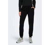 Jogginghose ONLY PLAY "ONPPERFORMANCE", Damen, Gr. XL, N-Gr, schwarz, Sweatware, Obermaterial: 75% Polyester, 20% Viskose, 5% Elasthan, unifarben, normal, Hosen Jogginghose, mit Bündchen am Saum, Tops