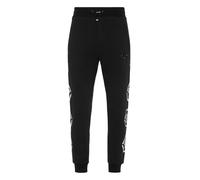 Jogginghose PHILIPP PLEIN "Hexagon", Herren, Gr. 4XL, US-Größen, schwarz-weiß (02, schwarz), Obermaterial: 88% Baumwolle, 12% Polyester, Hosen Jogginghose (39810253-4XL) 02, schwarz