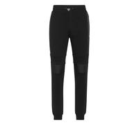 Jogginghose PHILIPP PLEIN "Iconic Plein", Herren, Gr. XL, US-Größen, 02, schwarz, Obermaterial: 100% Baumwolle, Hosen Jogginghose (85192042-XL) 02, schwarz