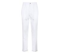 Jogginghose PHILIPP PLEIN "Linen Jogging Trousers", Herren, Gr. 56, EURO-Größen, 01of, sanftes weiß, Stoff: 100% Leinen. Futter: 65% Polyester, 35% Baumwolle, Hosen Jogginghose (37470707-56) 01of, san