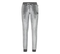 Jogginghose PHILIPP PLEIN "Skull Mit Schmucksteinen", Damen, Gr. L, US-Größen, grau (10, grau), Obermaterial: 95% Polyester, 5% Elasthan, Hosen Jogginghose (87843341-L) 10, grau