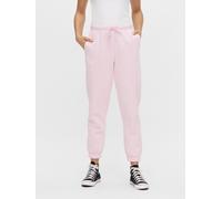 Jogginghose PIECES "PCCHILLI HW SWEAT PANTS NOOS BC", Damen, Gr. M (38), N-Gr, rosa (winsome orchid), Web, Obermaterial: 50% Baumwolle, 50% Polyester, unifarben, regular fit normal, Hosen Jogginghose