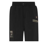 Jogginghose PLEIN SPORT "Shorts", Herren, Gr. M, US-Größen, schwarz (0294, schwarz, lightgold), Obermaterial: 88% Baumwolle, 12% Polyester, Hosen Jogginghose (59842825-M) 0294, schwarz, lightgold
