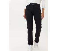 Jogginghose RAPHAELA BY BRAX "Style 7/8-Cityhose", Damen, Gr. 46K (23), Kurzgrößen, schwarz, Web, 52% Polyester, 43% Schurwolle, 5% Elasthan, slim fit, Hosen Jogginghose (97785333-23) schwarz