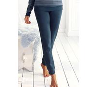 Jogginghose S.OLIVER, Damen, Gr. 44/46, N-Gr, blau (navy), Sweatware, Obermaterial: 65% Baumwolle, 35% Polyester, unifarben, Basic schmal knöchellang, Hosen Jogginghose, mit Norwegermuster Details, Lo