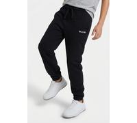 Jogginghose S.OLIVER JUNIOR, Jungen, Gr. 152, N-Gr, schwarz, Obermaterial: 100% Polyamid, unifarben, loose fit knöchellang, Hosen Jogginghose, mit Schriftzug (50414240-152) schwarz