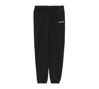 Jogginghose S.OLIVER JUNIOR, Jungen, Gr. 164, N-Gr, schwarz, Obermaterial: 100% Polyamid, unifarben, loose fit knöchellang, Hosen Jogginghose, mit Schriftzug (50414240-164) schwarz