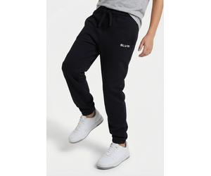 Jogginghose S.OLIVER JUNIOR, Jungen, Gr. 170, N-Gr, schwarz, Obermaterial: 100% Polyamid, unifarben, loose fit knöchellang, Hosen Jogginghose, mit Schriftzug (50414240-170) schwarz