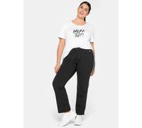 Jogginghose SHEEGO, Herren, Gr. 50, Normalgrößen, schwarz, 70% Viskose, 26% Polyamid, 4% Elasthan, unifarben, Hosen Jogginghose (17012942-50) schwarz