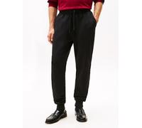 Jogginghose TOMMY HILFIGER "ESSENTIAL TERRY", Herren, Gr. M, N-Gr, schwarz, Web, Obermaterial: 100% Baumwolle, regular fit lang, Hosen Jogginghose, elastischer Bund, regular fit, Bündchen am Bein (392