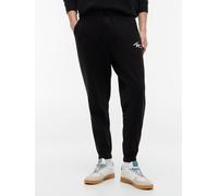 Jogginghose TOMMY JEANS "TJM REGULAR SIGNATURE", Herren, Gr. XL, N-Gr, schwarz, Sweatware, Obermaterial: 100% Baumwolle, regular fit lang, Hosen Jogginghose, mit Logo und Bündchen (61260710-XL) schwar