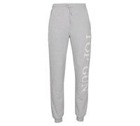 Jogginghose TOP GUN "TG25021", Herren, Gr. 52L, grau (grau melange), Obermaterial: 90% Baumwolle 10% Viskose, Hosen Jogginghose (19331531-L) grau melange