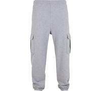 Jogginghose URBAN CLASSICS "Urban Classics 90‘s Cargo Sweatpants", Herren, Gr. M, US-Größen, erdgrau, 80% Baumwolle, 20% Polyester, unifarben, relaxed fit, Hosen Jogginghose (35608368-M) erdgrau