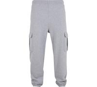 Jogginghose URBAN CLASSICS "Urban Classics 90‘s Cargo Sweatpants", Herren, Gr. XL, US-Größen, grau (erdgrau), 80% Baumwolle, 20% Polyester, unifarben, relaxed fit, Hosen Jogginghose (35608368-XL) erdg