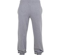 Jogginghose URBAN CLASSICS "Urban Classics Basic Loose Sweatpants", Herren, Gr. S, US-Größen, erdgrau, 80% Baumwolle, 20% Polyester, unifarben, loose fit, Hosen Jogginghose (72714316-S) erdgrau