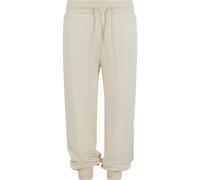 Jogginghose URBAN CLASSICS "Urban Classics Boys Light Terry Basic Sweatpants", Mädchen, Gr. 146/152, Normalgrößen, sandweiß, 60% Baumwolle, 40% Polyester, unifarben, normal, Hosen Jogginghose (5743825