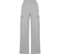 Jogginghose URBAN CLASSICS "Urban Classics Damen Ladies Baggy Light Terry Sweat Pants", Damen, Gr. L, US-Größen, grau (lightasphalt), 70% Baumwolle, 30% Polyester, unifarben, oversize, Hosen Joggingho