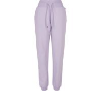 Urban Classics Ladies Organic High Waist Sweat Pants in Gr. S in Violet