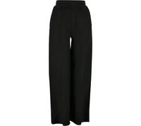 Jogginghose URBAN CLASSICS "Urban Classics Damen Ladies Straight Rib Terry Pants", Damen, Gr. M, US-Größen, schwarz, 100% Baumwolle, unifarben, loose fit, Hosen Jogginghose (50705633-M) schwarz