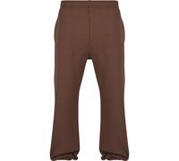 Jogginghose URBAN CLASSICS "Urban Classics Fluffy Sweatpants", Herren, Gr. S, US-Größen, chocolatebraun, 70% Baumwolle, 30% Polyester, unifarben, loose fit, Hosen Jogginghose (23426241-S) chocolatebra