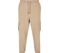 Jogginghose URBAN CLASSICS "Urban Classics Herren 90‘s Cargo Sweatpants", Herren, Gr. 3XL, US-Größen, unionbeige, 65% Baumwolle, 35% Polyester, unifarben, loose fit, Hosen Jogginghose (54096132-XXXL)