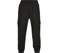 Jogginghose URBAN CLASSICS "Urban Classics Herren Comfort Military Pants", Herren, Gr. S, US-Größen, schwarz, 62% Viskose, 34% Polyester, 4% Elasthan, unifarben, relaxed fit, Hosen Jogginghose (465176