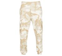 Jogginghose URBAN CLASSICS "Urban Classics Herren Wide Camo Cargo Sweatpants", Herren, Gr. M, US-Größen, simplesandcamo, 65% Baumwolle, 35% Polyester, normal, Hosen Jogginghose (71646003-M) simplesand