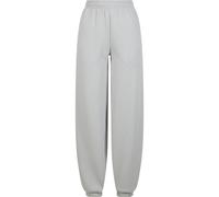 Jogginghose URBAN CLASSICS "Urban Classics Ladies Fluffy Sweatpants", Damen, Gr. 3XL, US-Größen, grau (lightasphalt), 70% Baumwolle, 30% Polyester, unifarben, loose fit, Hosen (84340916-XXXL) lightasp