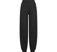 Jogginghose URBAN CLASSICS "Urban Classics Ladies Fluffy Sweatpants", Damen, Gr. M, US-Größen, schwarz, 70% Baumwolle, 30% Polyester, unifarben, loose fit, Hosen Jogginghose (61693958-M) schwarz
