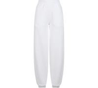 Jogginghose URBAN CLASSICS "Urban Classics Ladies Fluffy Sweatpants", Damen, Gr. M, US-Größen, weiß, 70% Baumwolle, 30% Polyester, unifarben, loose fit, Hosen Jogginghose (25548337-M) weiß