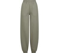 Jogginghose URBAN CLASSICS "Urban Classics Ladies Fluffy Sweatpants", Damen, Gr. XXL, US-Größen, paleolive, 70% Baumwolle, 30% Polyester, unifarben, loose fit, Hosen Jogginghose (33945933-XXL) paleoli