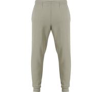Jogginghose URBAN CLASSICS "Urban Classics Scuba Basic Sweatpants", Herren, Gr. M, US-Größen, palegrün, 95% Polyester, 5% Elasthan, unifarben, normal, Hosen Jogginghose (77069956-M)