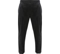 Jogginghose URBAN CLASSICS "Urban Classics Velvet Trackpants", Herren, Gr. 5XL, US-Größen, schwarz, 93% Polyester, 7% Elasthan, unifarben, normal, Hosen Jogginghose (44234611-5XL) schwarz