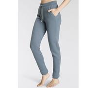 Jogginghose VIVANCE Gr. 52/54, N-Gr, blau, Damen, Obermaterial: 50% Polyester, 30% Viskose, 20% Baumwolle, unifarben, Hosen, innen weich angeraut und mit seitlichen Taschen (99326424-52) blau