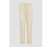 Q/S designed by - Jogpants aus Feinkord beige - Gr. - 42