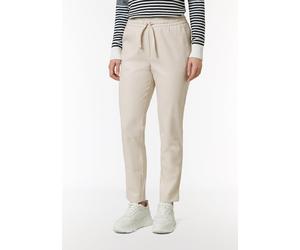 Jogpants aus Kunstleder beige 36