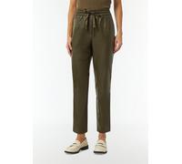 Jogpants aus Kunstleder olive 40