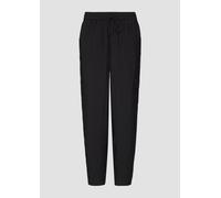Jogpants aus strukturierter Viskose mit Cargotasche 46 schwarz 2152854.9999.46